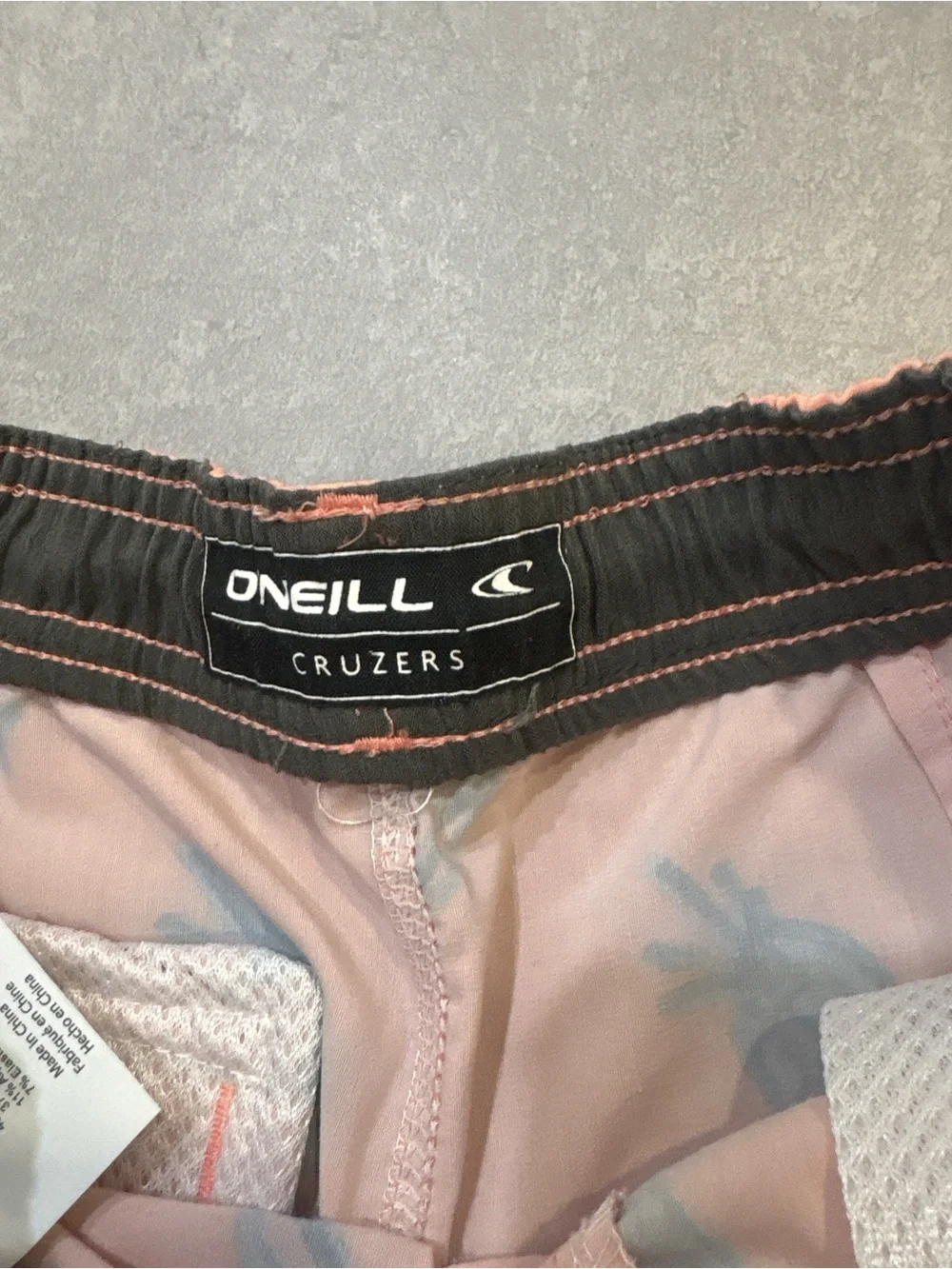 O'Neill Peach Tropical Print Swim Shorts